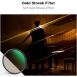 K&F Concept Nano-Xcel Gold Streak Effect Filter (82mm) - Image 2