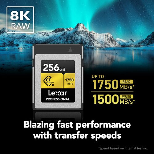 Lexar 256GB Professional CFexpress Type B Card GOLD Series - Image 4