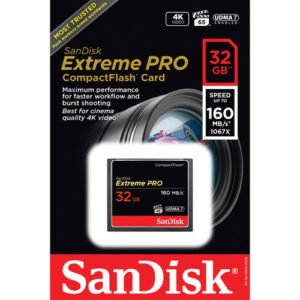 SanDisk 32GB 160MB/s Extreme Pro CompactFlash Memory Card