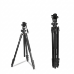 Jmary Professional KS355+HG60 DSLR ILDC Camera 2-in-1 Monopod Tripod 360 Degree Panoramic Ball Head Stand – Black - Image 4
