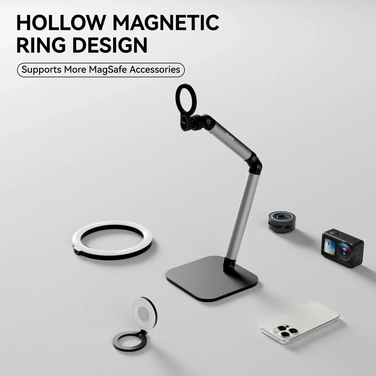 TELESIN Magnetic Desktop Phone Stand P3-DS-01 - Image 4