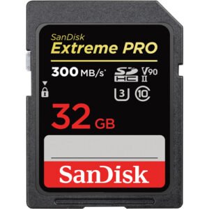 SanDisk 32GB Extreme PRO 300MB/s UHS-II SDHC Memory Card