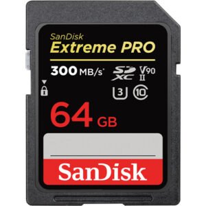 SanDisk 64GB Extreme PRO 300MB/s UHS-II SDHC Memory Card
