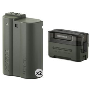 Tilta EN-EL15C Kit with 2 Batteries and Charging Station (Green) TBC-EL15C-A-GNKey Features Nikon Z8, Z7 II, Z7, Z6 III, Z6 II, Z6, Z5, D850, D810, D800, D800E. D780, D750, D7500, D7200, D7100, D7000, D610, D600, D500, and V1