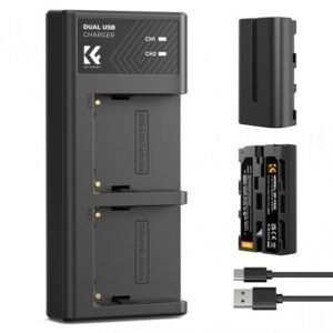 K&F Concept 2-Pack NP-F550 Battery & Charger Set (KF28.0046)