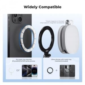 K&F Concept Magnetic Metal Phone Mount Cold Shoe Rotatable (KF31.196) - Image 5