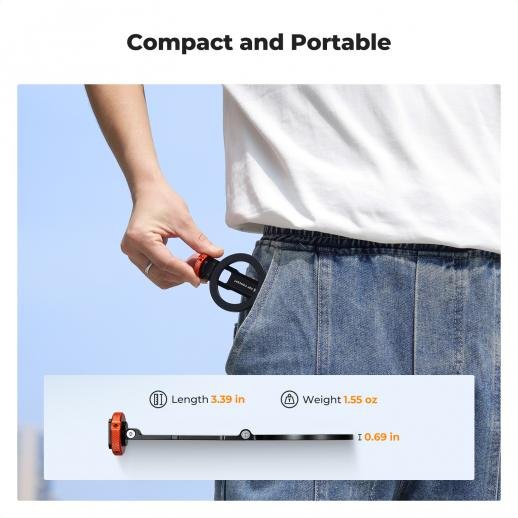 K&F Concept Magnetic Metal Phone Mount Cold Shoe Rotatable (KF31.196) - Image 6
